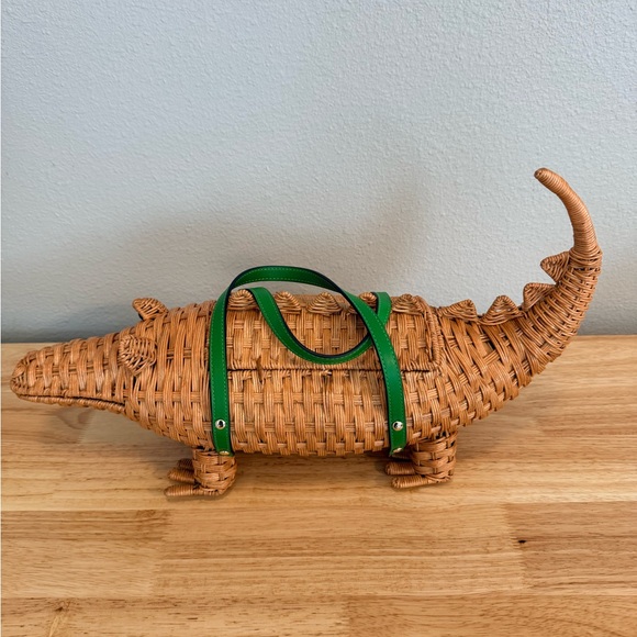 kate spade Handbags - kate spade “Swamped” Wicker 3D Alligator Bag